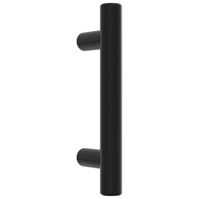 vidaXL Poignées d'armoire 20 pcs noir 64 mm acier inoxydable