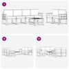 vidaXL Ensemble de canap&eacute;s d'ext&eacute;rieur 7 pcs Naturel et Anthracite