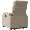 vidaXL Fauteuil inclinable &eacute;lectrique taupe tissu microfibre