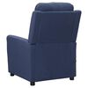 vidaXL Fauteuil de massage Bleu Tissu