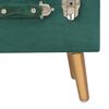 vidaXL Tabourets de rangement lot de 3 Vert Velours