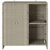 vidaXL Armoire de rangement Gris clair 100 x 36 x 102 cm Rotin