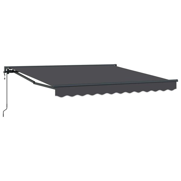 vidaXL Auvent R&eacute;tractable Anthracite 300 x 250 cm Aluminium et Tissu