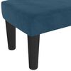 vidaXL Banc Bleu fonc&eacute; 70x30x30 cm Velours