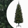 vidaXL Arbre de No&euml;l Artificiel avec Boule 120 cm 150 LED Blanc chaud