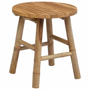 vidaXL Tabouret de Jardin Marron Clair &Oslash; 38 x 42 cm Bambou