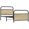 vidaXL Cadre de lit sans matelas 90x200cm ch&ecirc;ne sonoma bois ing&eacute;nierie