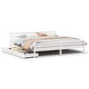 vidaXL Cadre de lit sans matelas blanc 180x200 cm bois massif de pin