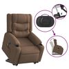 vidaXL Fauteuil de massage inclinable Marron Tissu
