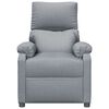 vidaXL Fauteuil Gris clair Tissu