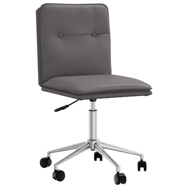 vidaXL Chaise de salle à manger Gris Similicuir