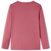 T-shirt enfants à manches longues rouge foncé 104