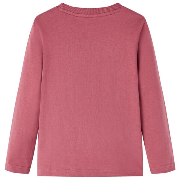 T-shirt enfants à manches longues rouge foncé 104