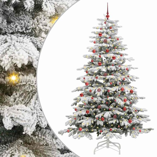 vidaXL Sapin de No&euml;l Artificiel &agrave; Branches Articul&eacute;es Blanc 240 cm