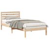 vidaXL Cadre de lit avec t&ecirc;te de lit Marron 100 x 220 cm Pin massif