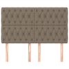 vidaXL T&ecirc;te de lit Taupe 160x7x118/128 cm Tissu