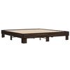 vidaXL Cadre de lit sans matelas chêne marron 180x200 cm