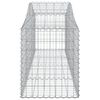 vidaXL Paniers à gabions arqués 4 pcs 200x50x60/80 cm Fer galvanisé