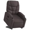 vidaXL Fauteuil inclinable électrique marron foncé tissu