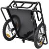 vidaXL Remorque de bicyclette 50 kg Noire
