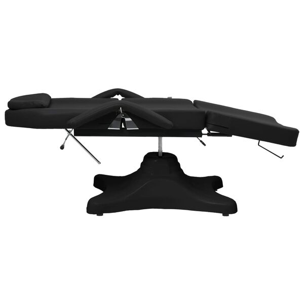 vidaXL Table de massage Noir 180x62x(86,5-118) cm