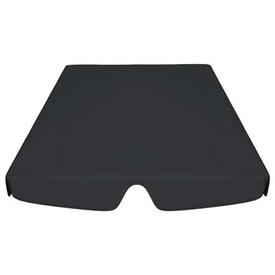 vidaXL Toit de rechange de balançoire noir 150/130x105/70 cm