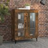 vidaXL Buffet ch&ecirc;ne fum&eacute; 69,5x34x90 cm bois d'ing&eacute;nierie