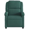 vidaXL Fauteuil inclinable vert fonc&eacute; velours