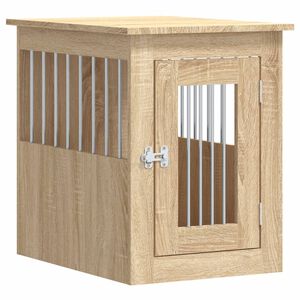 vidaXL Meuble de cage pour chiens chêne sonoma 45x62x59 cm