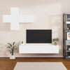 vidaXL Ensemble de meubles TV 7 pcs Blanc Bois d'ingénierie