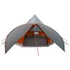 vidaXL Tente tipi avec toit Gris et orange 600 x 600 x 347 cm