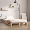vidaXL Lit de palette 90x190 cm Bois de pin massif Simple