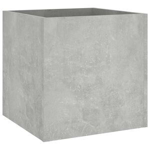 vidaXL Jardini&egrave;re Gris b&eacute;ton 40x40x40 cm Bois d'ing&eacute;nierie