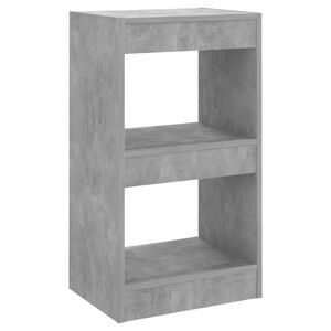 vidaXL Biblioth&egrave;que/S&eacute;parateur de pi&egrave;ce Gris b&eacute;ton 40x30x72 cm