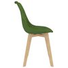 vidaXL Chaises &agrave; manger lot de 2 Vert clair Velours