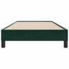 vidaXL Cadre de lit sans matelas vert fonc&eacute; 80x220 cm velours