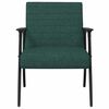 vidaXL fauteuil Vert foncé 59 x 75 x 78 cm tissu