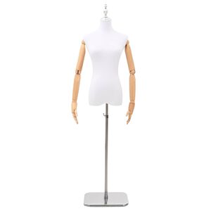 vidaXL Mannequin ajustable 165-213 cm avec socle Femme PP Blanc