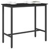 vidaXL table Ch&ecirc;ne noir 100 x 50 x 90,5 cm Bois d'ing&eacute;nierie et acier