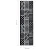 vidaXL Tapis de couloir Noir 80x350 cm