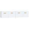 vidaXL Armoires murales 2 pcs Blanc 80x35x36,5 cm Bois d'ing&eacute;nierie