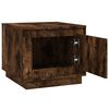 vidaXL Table basse ch&ecirc;ne fum&eacute; 51x50x44 cm bois d'ing&eacute;nierie
