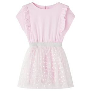 Robe pour filles volants rose clair 104