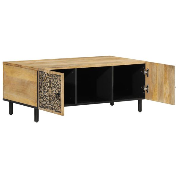 vidaXL Table basse 100x54x40 cm bois de manguier massif