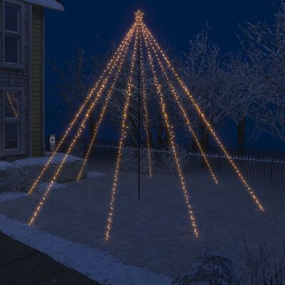 vidaXL Lumières d'arbre de Noël Intérieur/Extérieur 800 LED 5 m