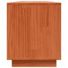 vidaXL Meuble TV Marron 156 x 37 x 45 cm Bois d'ing&eacute;nierie