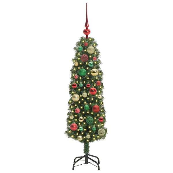vidaXL Sapin de No&euml;l artificiel Vert 120 cm PVC et acier et plastique