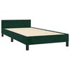 vidaXL Cadre de lit sans matelas vert fonc&eacute; 90x190 cm velours