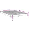 vidaXL Cadre de lit sans matelas ch&ecirc;ne fum&eacute; 140x200 cm bois ing&eacute;nierie