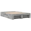 vidaXL Cadre de lit sans matelas gris b&eacute;ton 140x200 cm bois ing&eacute;nierie